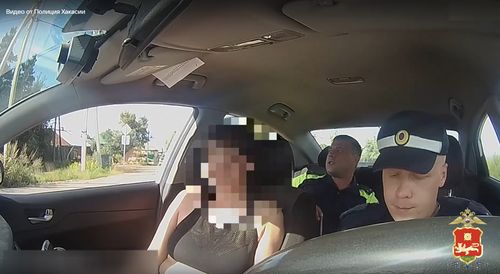 Скриншот кадра видео МВД по Хакасии